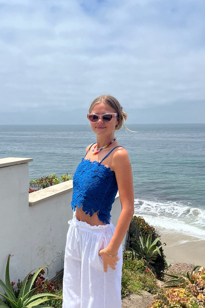KEEN THE LABEL Olandria Lace Crop Top-The Shop Laguna Beach