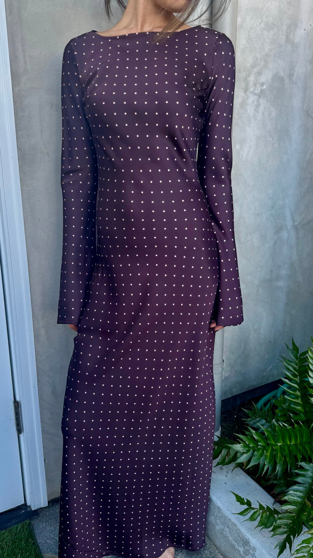 KEEN THE LABEL Georgie Satin Maxi Dress-The Shop Laguna Beach