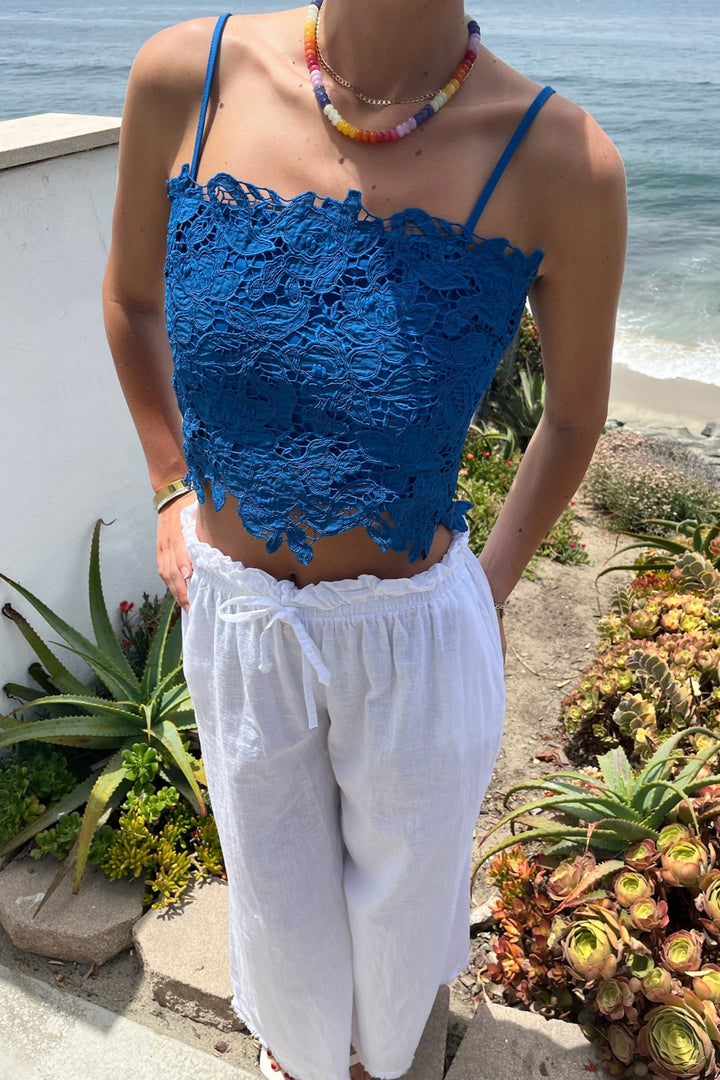 KEEN THE LABEL Olandria Lace Crop Top-The Shop Laguna Beach