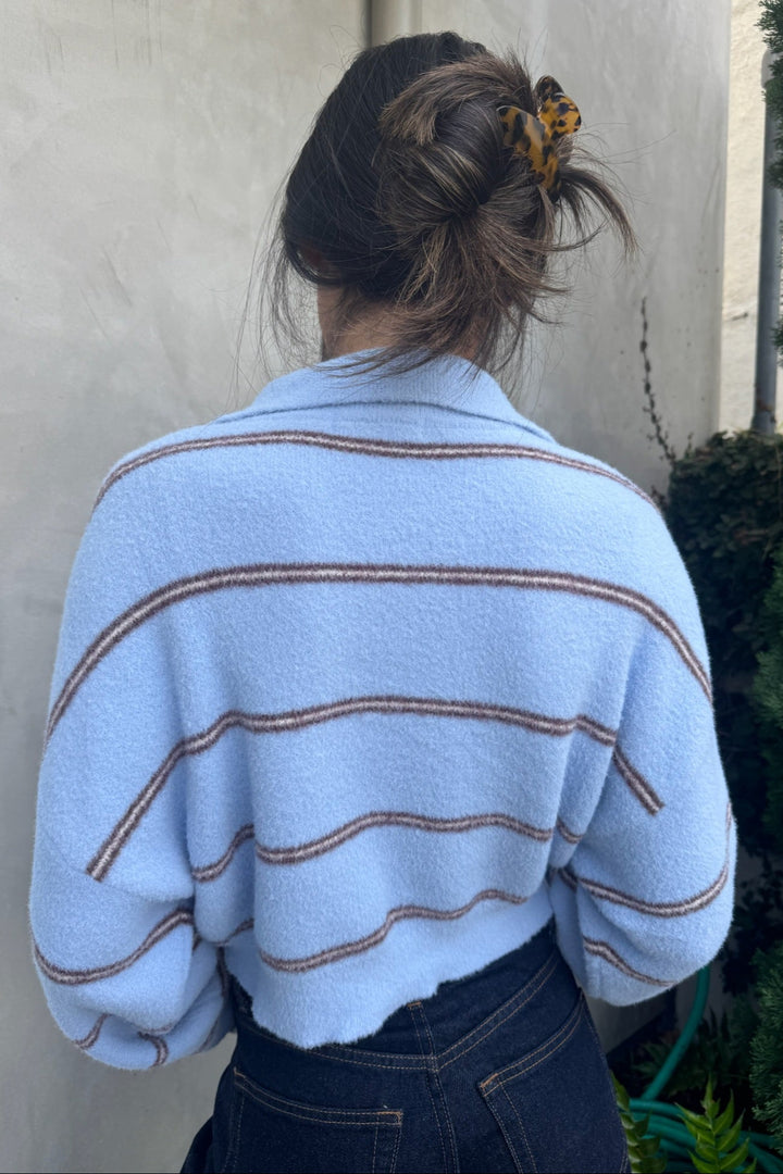 KEEN THE LABEL Mable Striped Knit Sweater-The Shop Laguna Beach