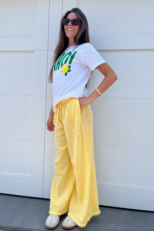KEEN THE LABEL Zarah Linen Pant - More Colors Available-The Shop Laguna Beach