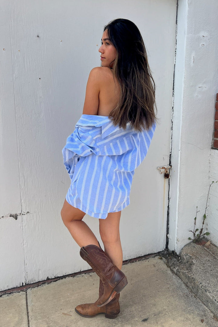 KEEN THE LABEL Marlowe Buttoned Long Sleeve Shirt-The Shop Laguna Beach