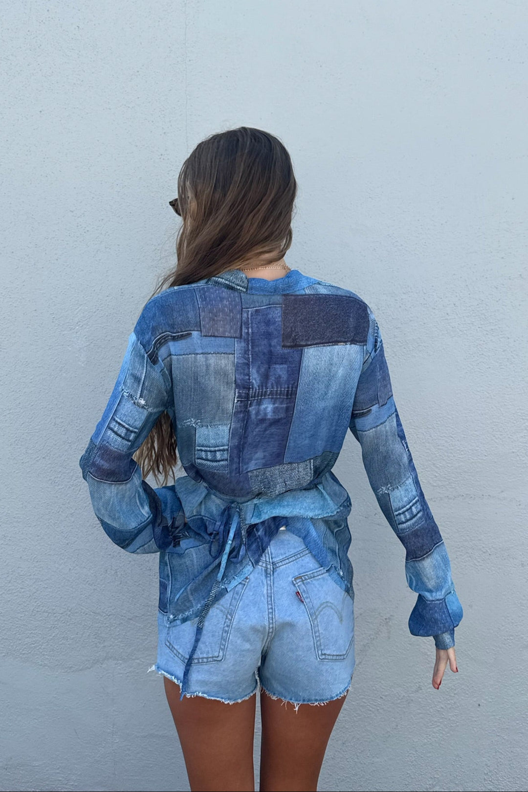 SUMMER AWAY Zinia Patchwork Shirt-The Shop Laguna Beach