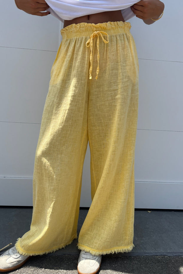 KEEN THE LABEL Zarah Linen Pant - More Colors Available-The Shop Laguna Beach