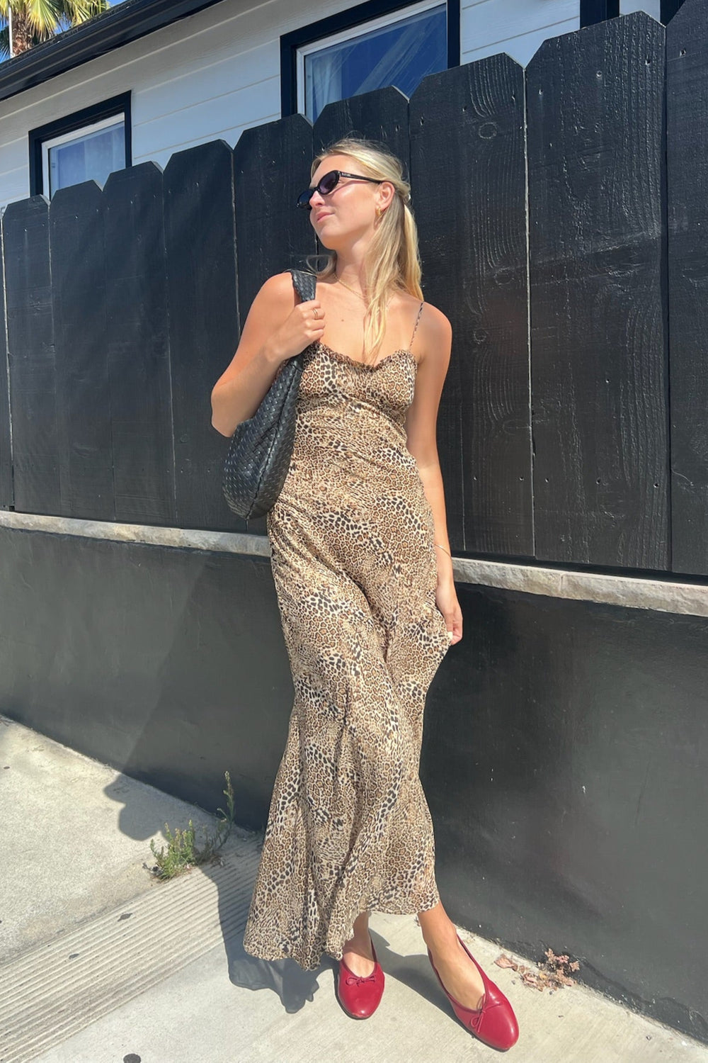 KEEN THE LABEL Blythe Cheetah Maxi Dress-The Shop Laguna Beach