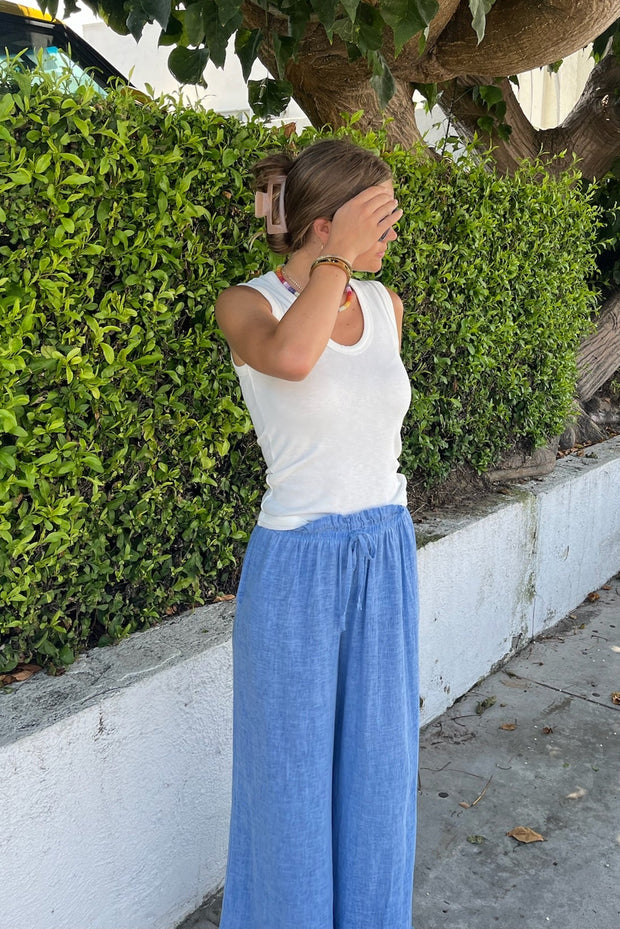 KEEN THE LABEL Zarah Linen Pant - More Colors Available-The Shop Laguna Beach