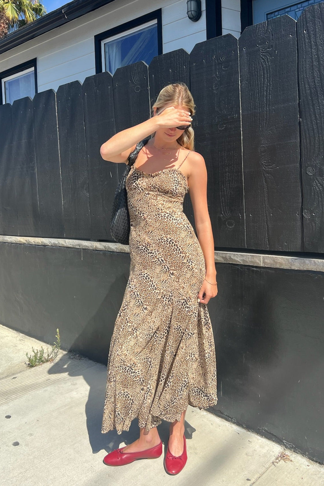KEEN THE LABEL Blythe Cheetah Maxi Dress-The Shop Laguna Beach