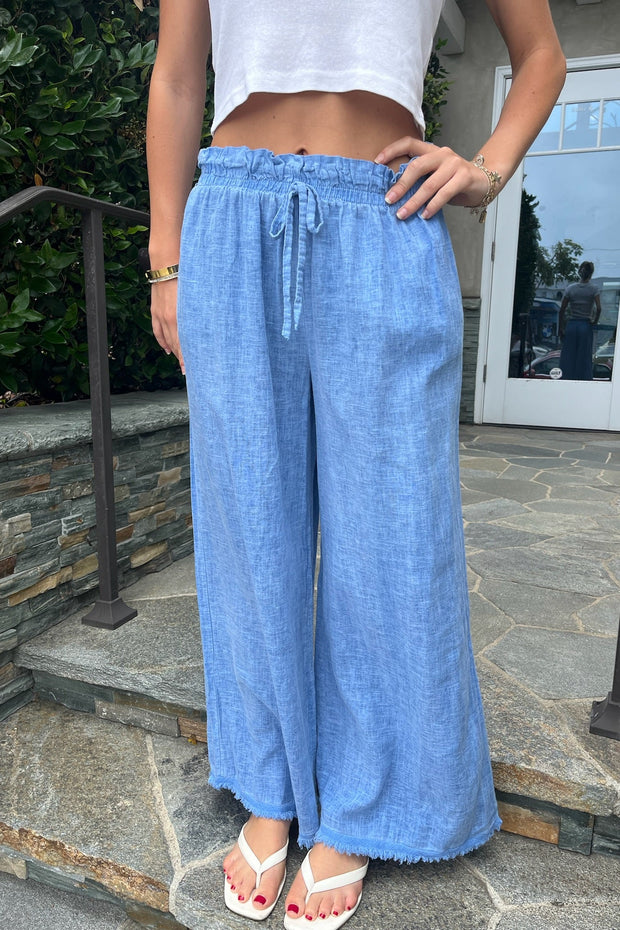 KEEN THE LABEL Zarah Linen Pant - More Colors Available-The Shop Laguna Beach