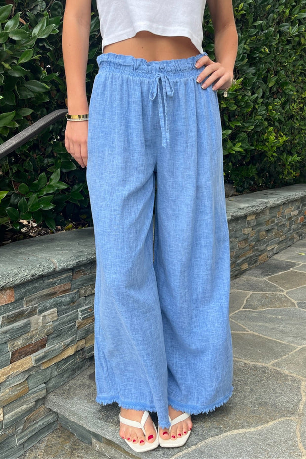 KEEN THE LABEL Zarah Linen Pant - More Colors Available-The Shop Laguna Beach