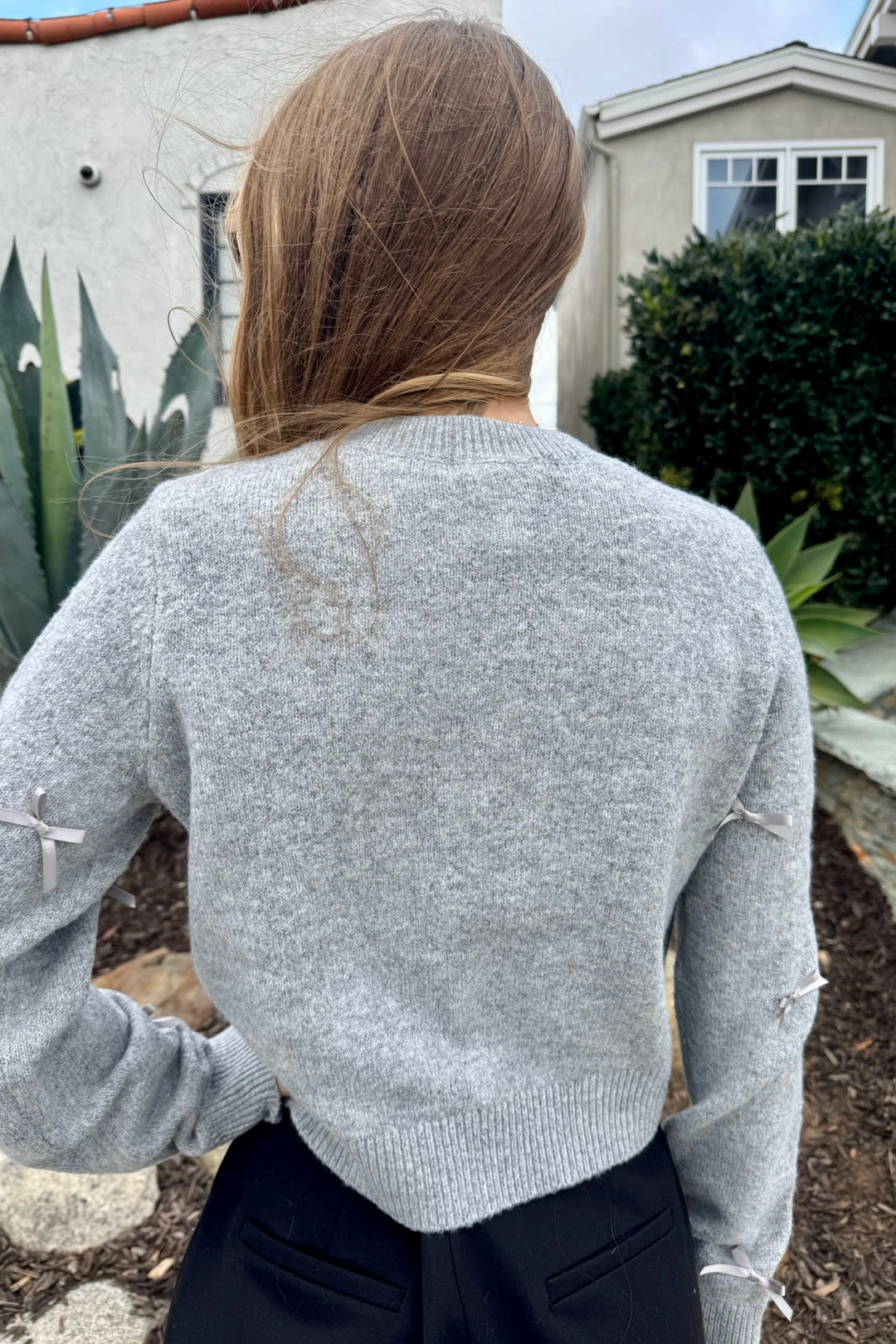 KEEN THE LABEL Sabel Bow Cardigan-The Shop Laguna Beach