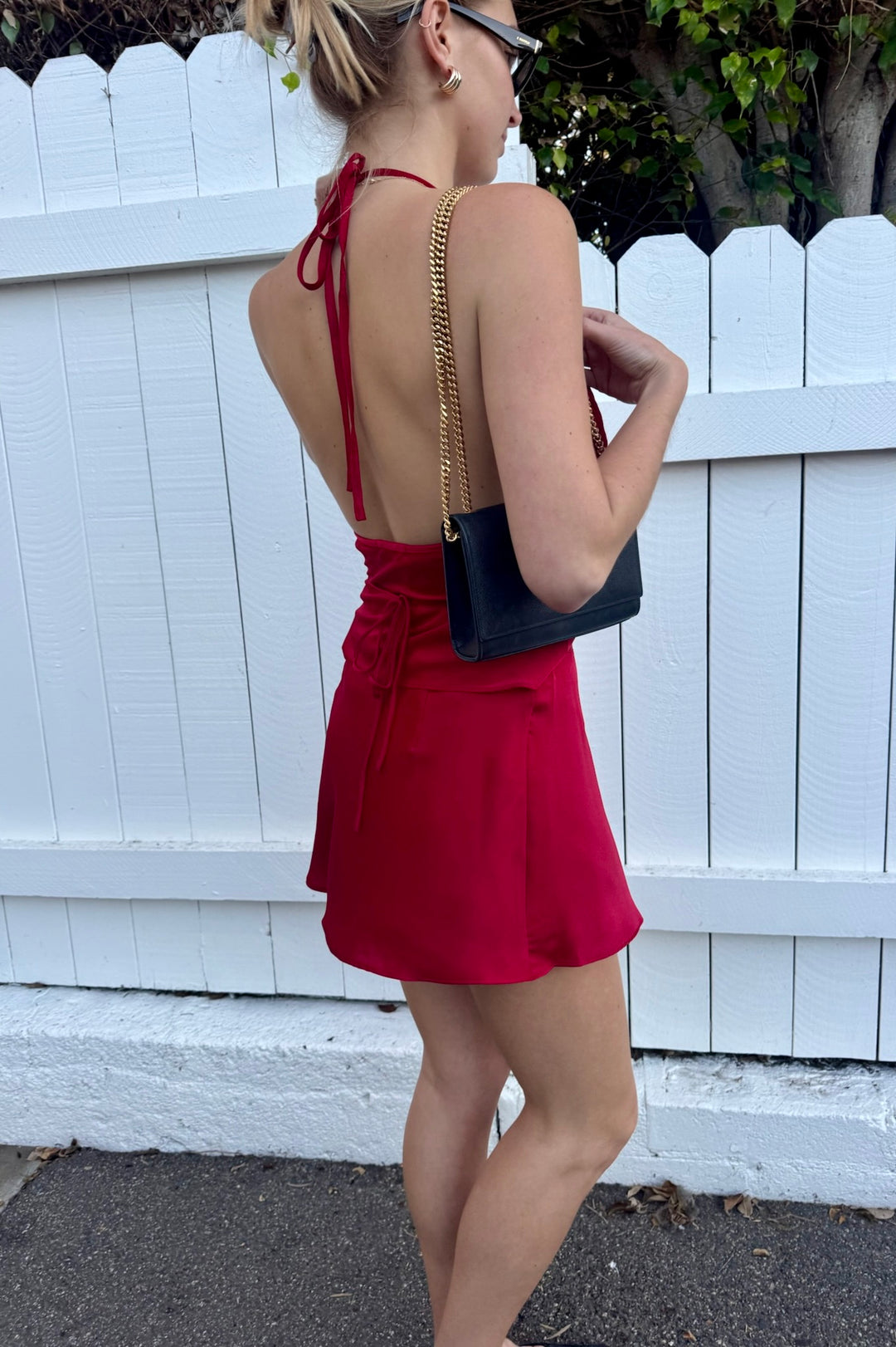 KEEN THE LABEL Devon Satin Halter Top-The Shop Laguna Beach