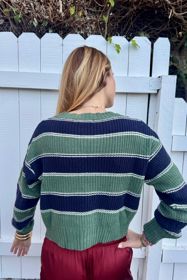 KEEN THE LABEL Tomie Striped Sweater-The Shop Laguna Beach