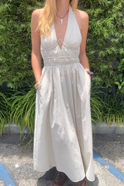 KEEN THE LABEL Maryann Halter Maxi Dress-The Shop Laguna Beach