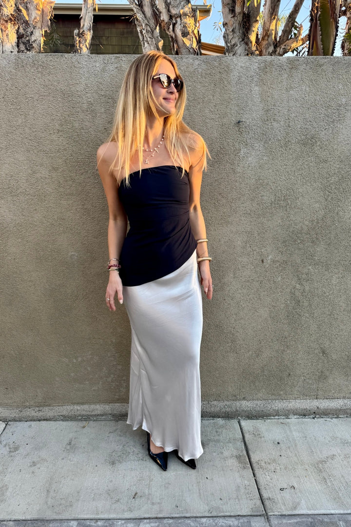 KEEN THE LABEL Grand Asymmetrical Strapless Top-The Shop Laguna Beach