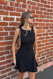 KEEN THE LABEL Naomie Polka Dot Mini Dress-The Shop Laguna Beach