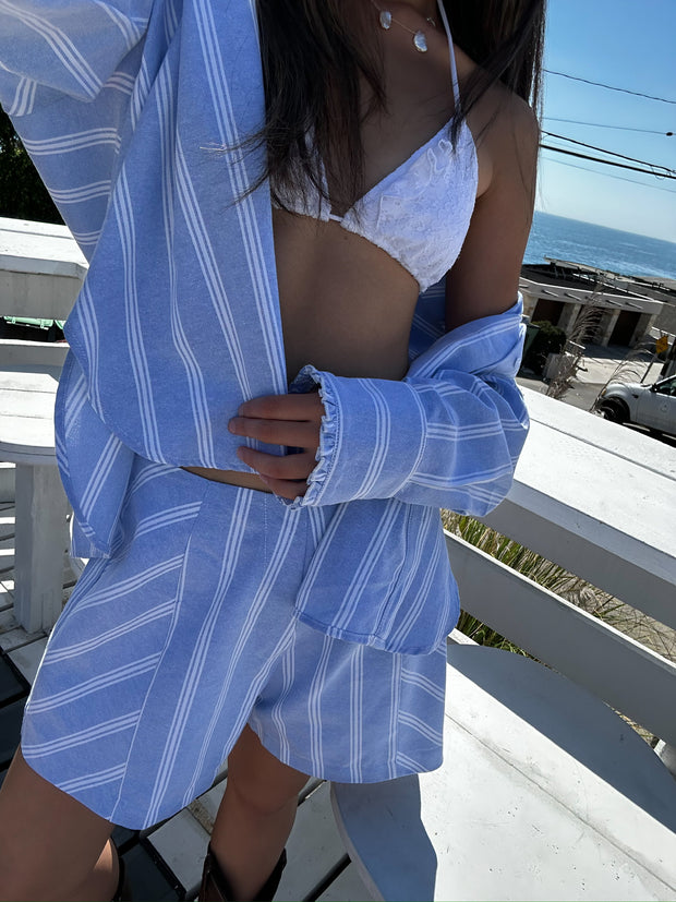 KEEN THE LABEL Marlowe Buttoned Long Sleeve Shirt-The Shop Laguna Beach