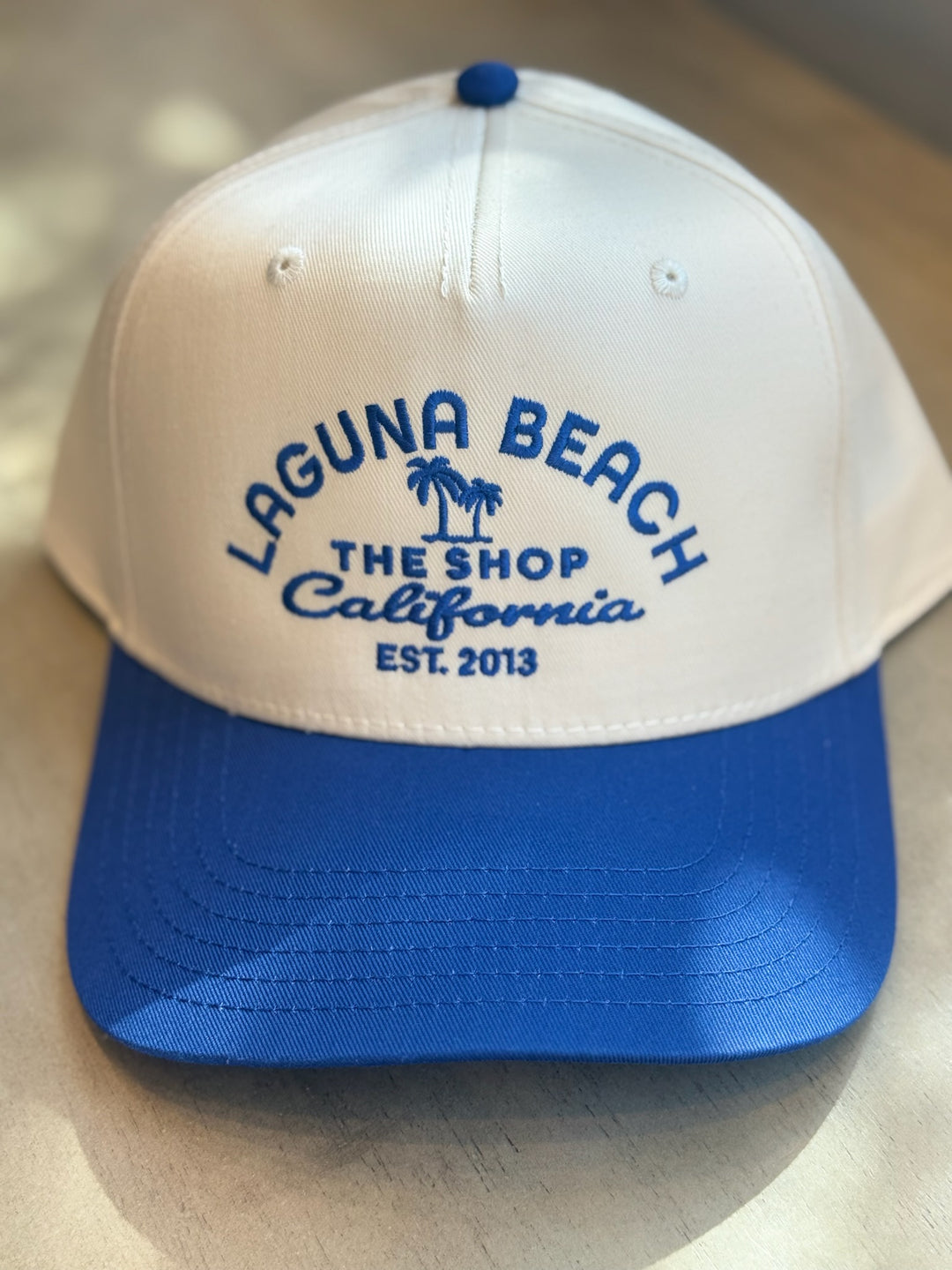 THE SHOP CLASSIC Laguna Palm Embroidered 5-Panel Baseball Hat - More Colors Available-The Shop Laguna Beach