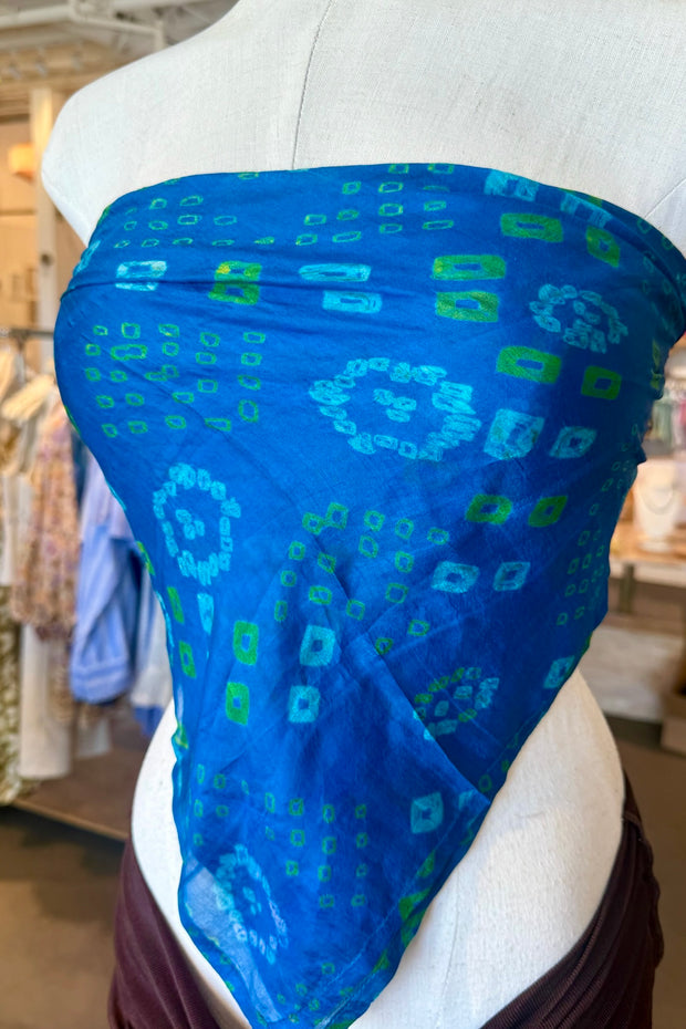 MER-SEA Printed Silk Scarf - More Colors Available-The Shop Laguna Beach
