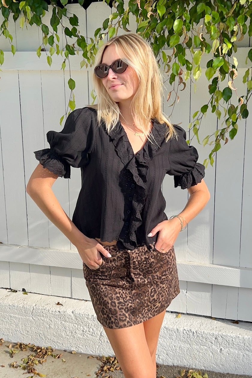 KEEN THE LABEL Coco Ruffle Blouse - More Colors Available-The Shop Laguna Beach