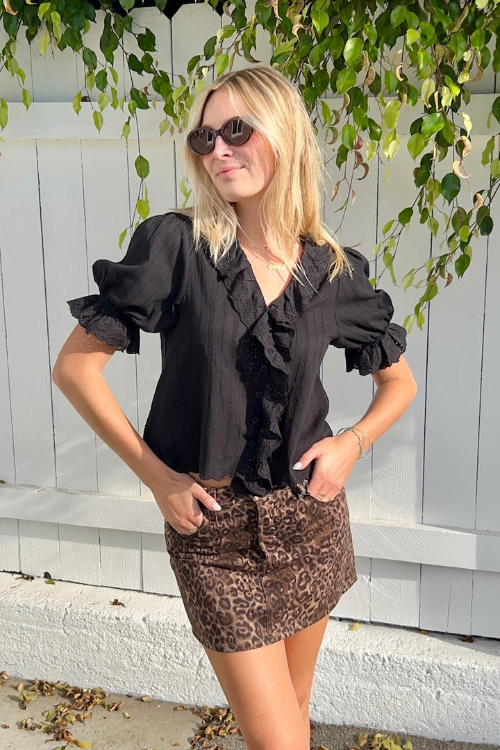 KEEN THE LABEL Coco Ruffle Blouse - More Colors Available-The Shop Laguna Beach