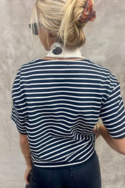 KEEN THE LABEL Shane Striped Boxy Tee