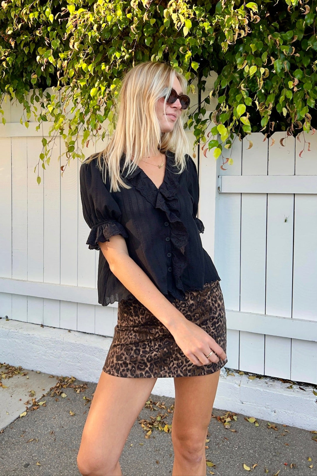 KEEN THE LABEL Coco Ruffle Blouse - More Colors Available-The Shop Laguna Beach