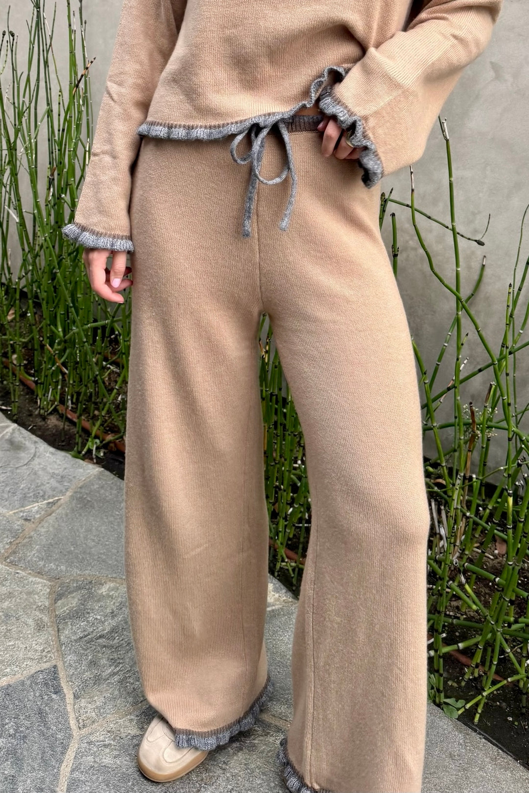 KEEN THE LABEL Nellie Ruffle Knit Pant-The Shop Laguna Beach