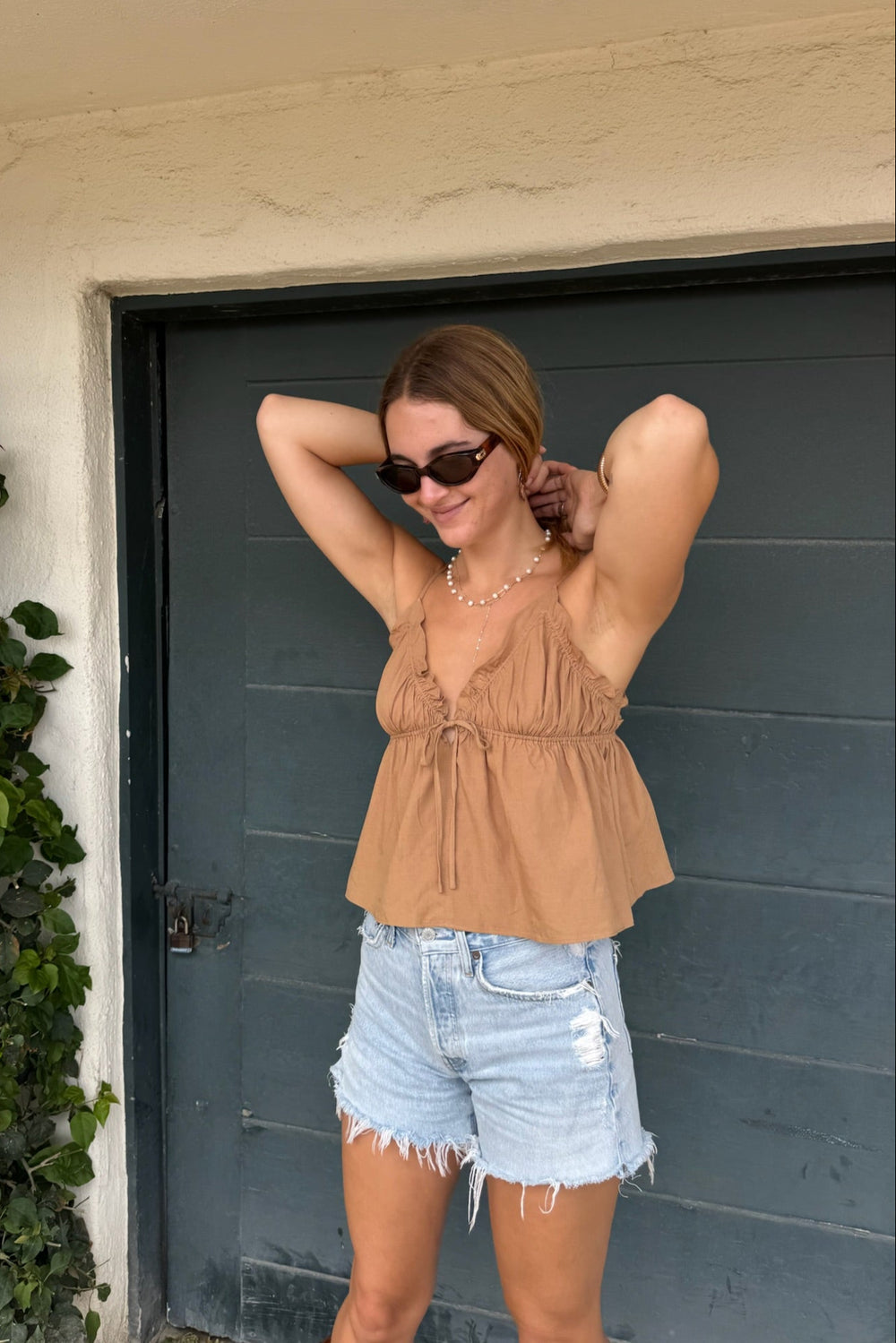 KEEN THE LABEL Everett Ruffled Cami-The Shop Laguna Beach