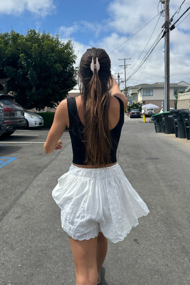 KEEN THE LABEL Esti Scalloped Short-The Shop Laguna Beach