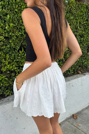 KEEN THE LABEL Esti Scalloped Short-The Shop Laguna Beach