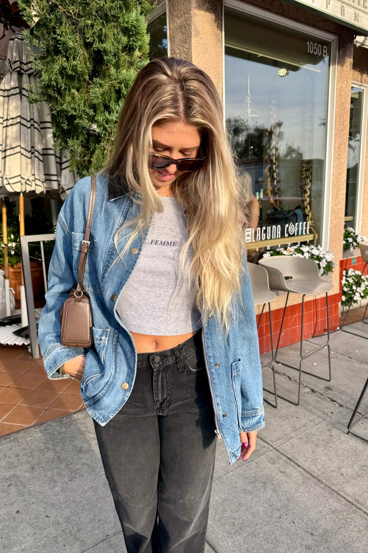 KEEN THE LABEL Carter Denim Utility Jacket-The Shop Laguna Beach