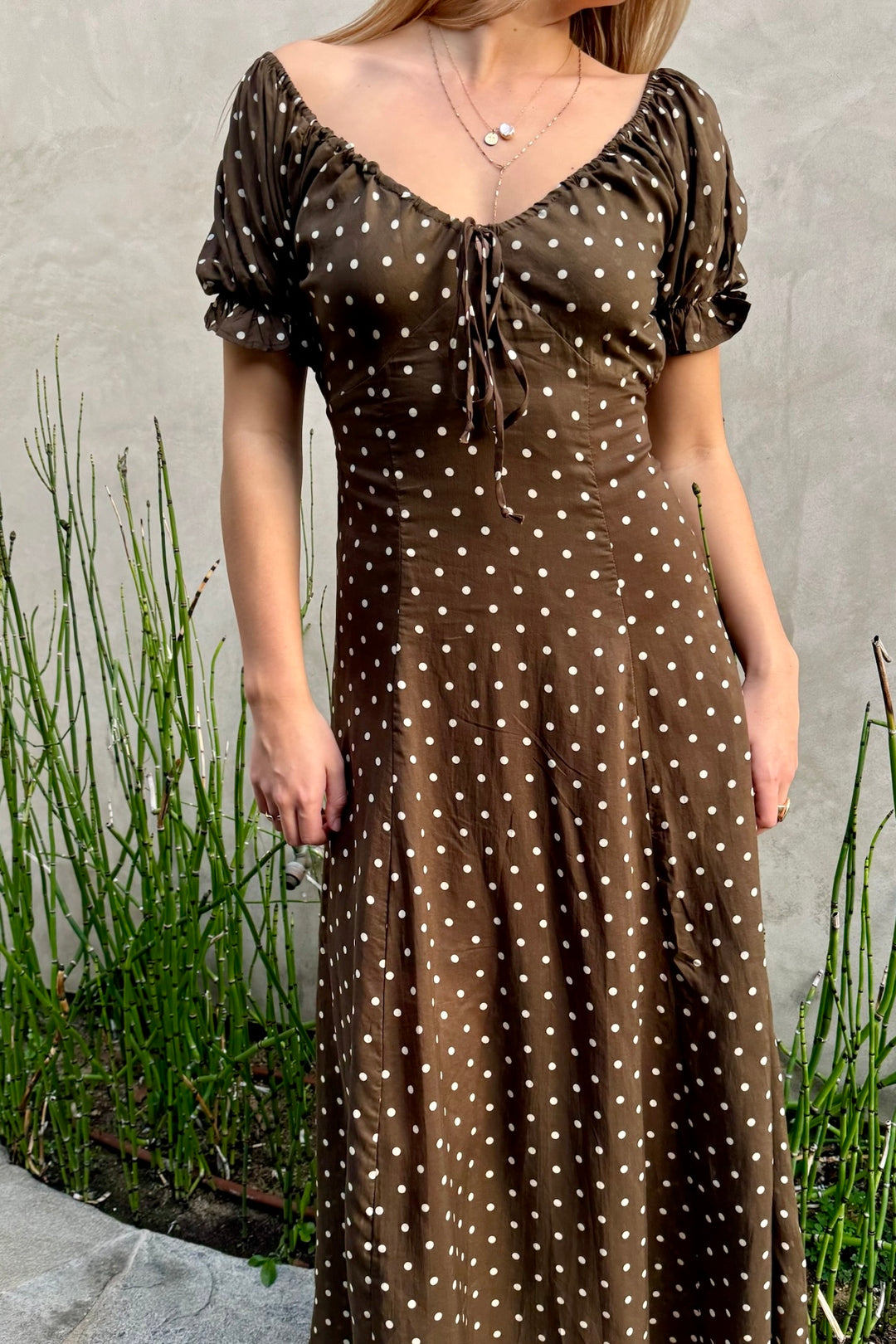 KEEN THE LABEL Elsie Polka Dot Maxi Dress-The Shop Laguna Beach