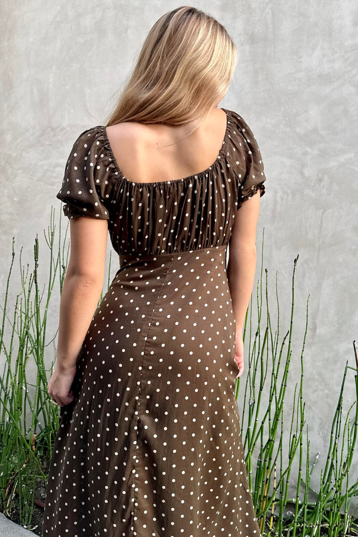 KEEN THE LABEL Elsie Polka Dot Maxi Dress-The Shop Laguna Beach