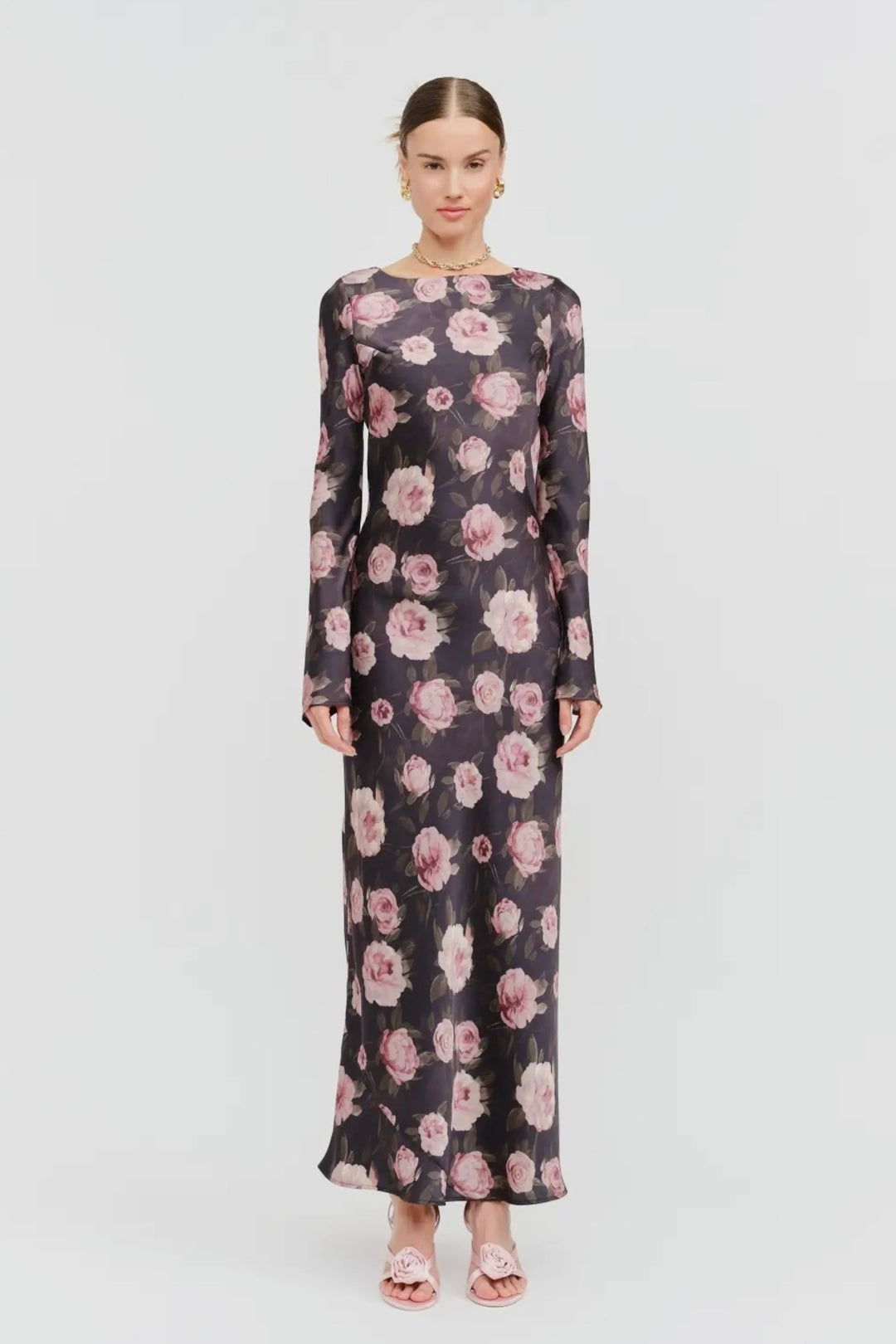 KEEN THE LABEL Alanna Floral Bias Maxi Dress-The Shop Laguna Beach