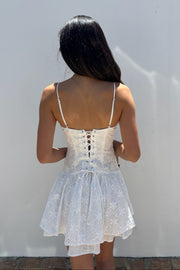 KEEN THE LABEL Chandra Eyelet Mini Dress