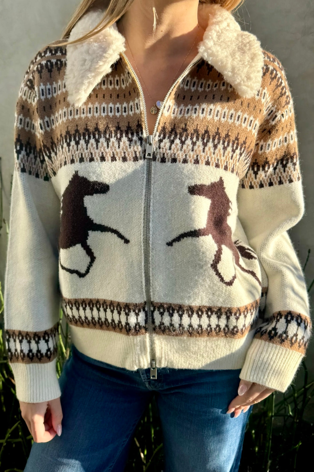 KEEN THE LABEL Daley Western Knit Jacket-The Shop Laguna Beach
