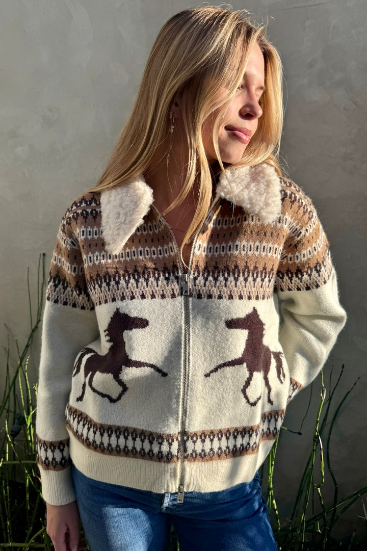 KEEN THE LABEL Daley Western Knit Jacket-The Shop Laguna Beach