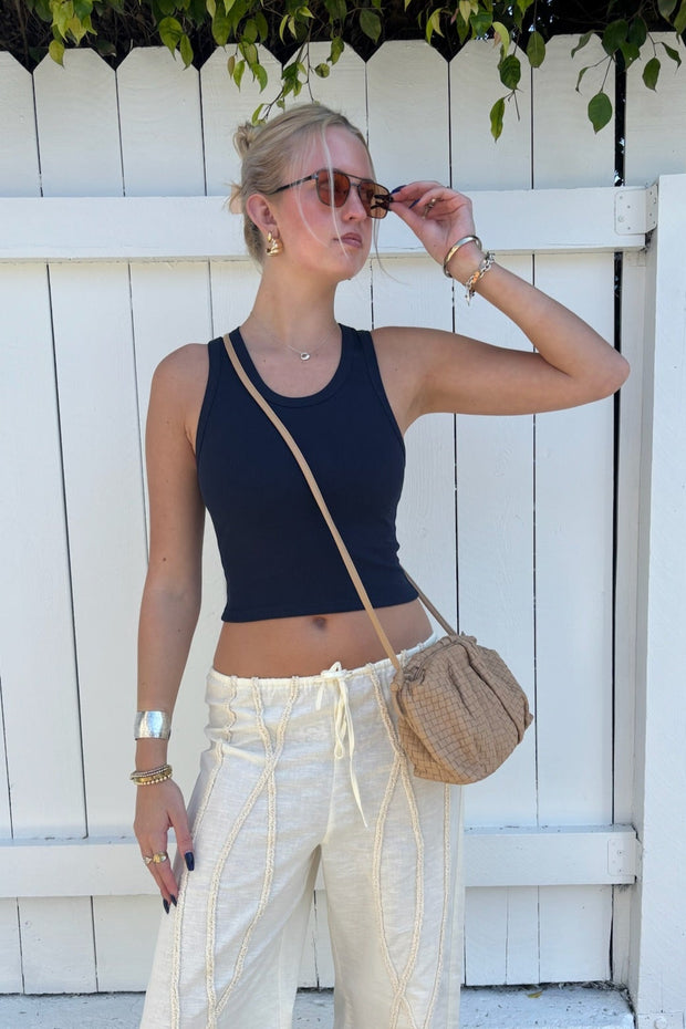KEEN THE LABEL Sawyer Ribbed Crop Tank - More Colors Available