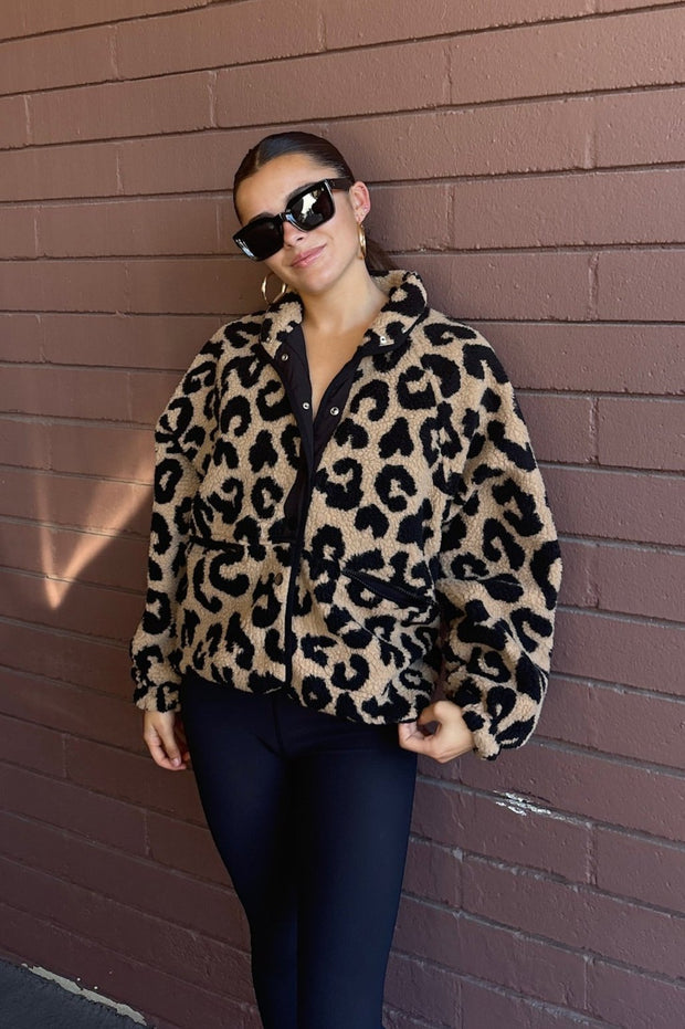 KEEN THE LABEL Carrie Leopard Jacket-The Shop Laguna Beach