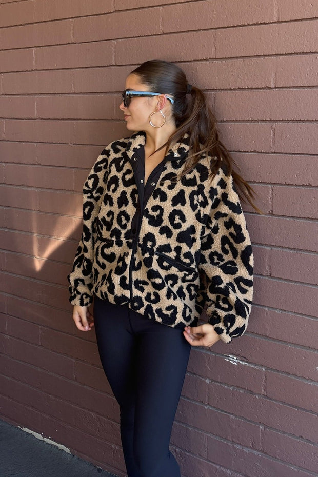 KEEN THE LABEL Carrie Leopard Jacket-The Shop Laguna Beach