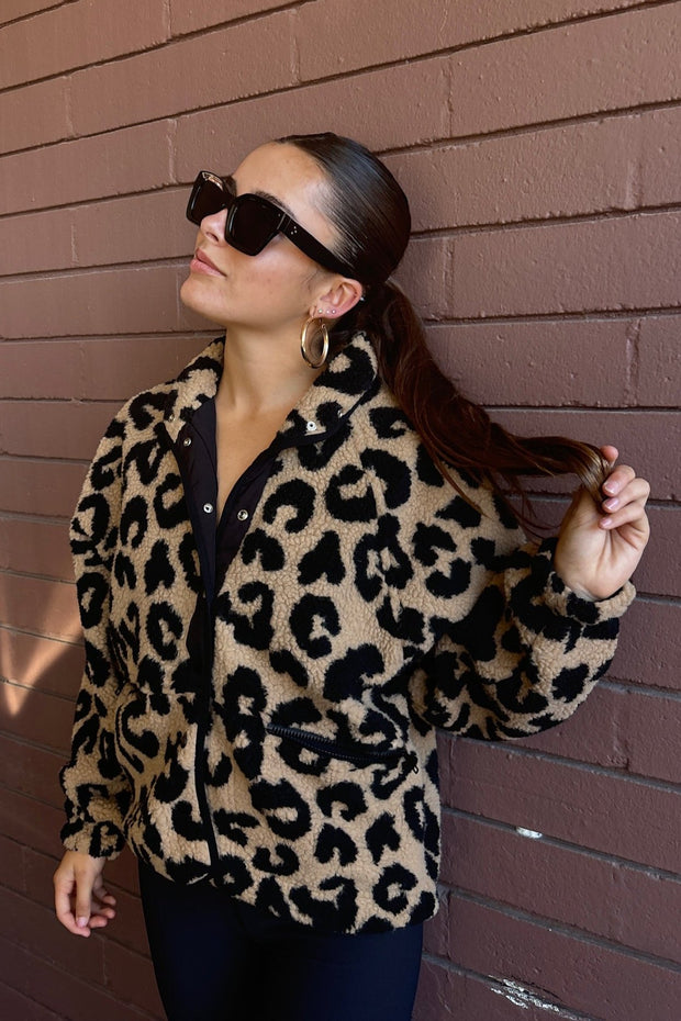 KEEN THE LABEL Carrie Leopard Jacket-The Shop Laguna Beach