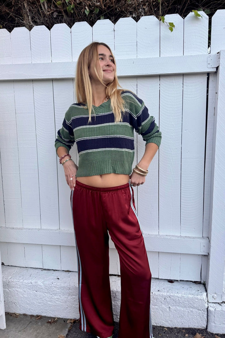 KEEN THE LABEL Ottilie Satin Track Pant-The Shop Laguna Beach