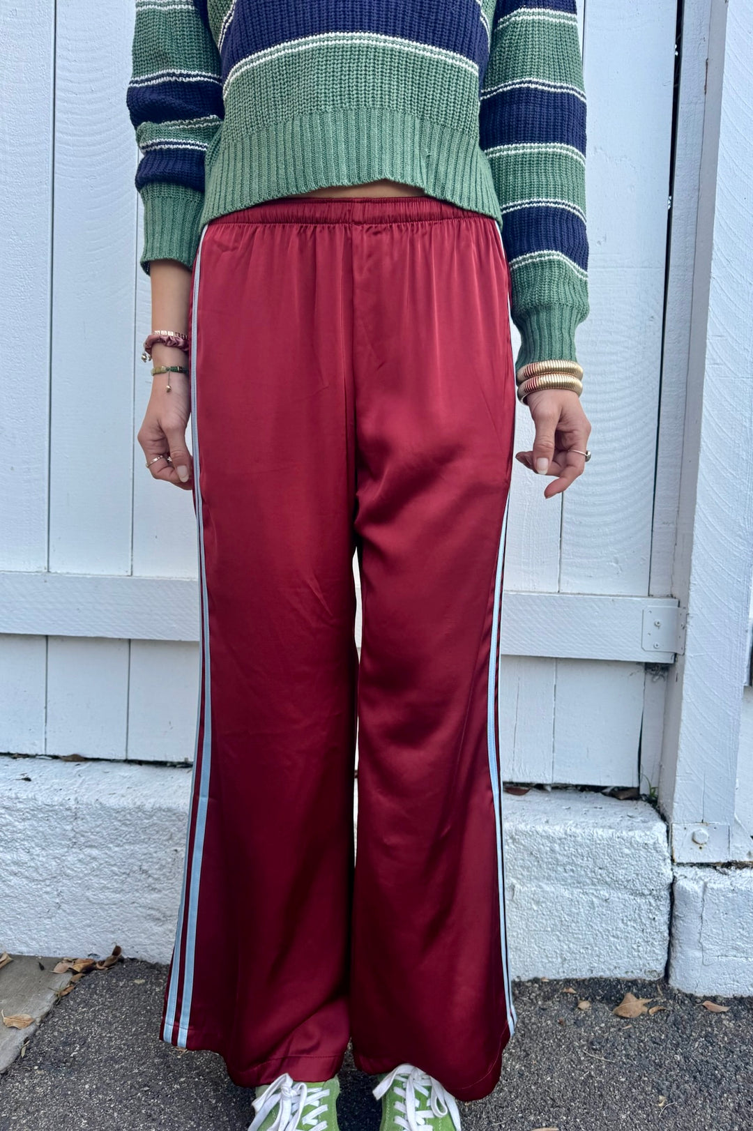 KEEN THE LABEL Ottilie Satin Track Pant-The Shop Laguna Beach