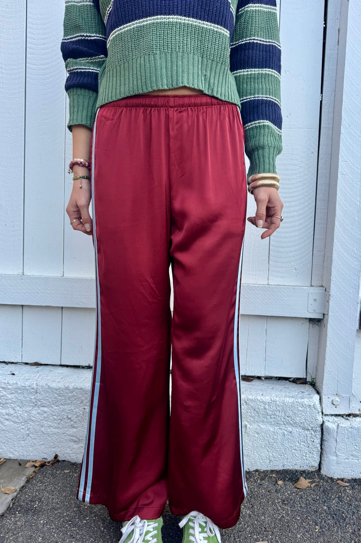 KEEN THE LABEL Ottilie Satin Track Pant-The Shop Laguna Beach