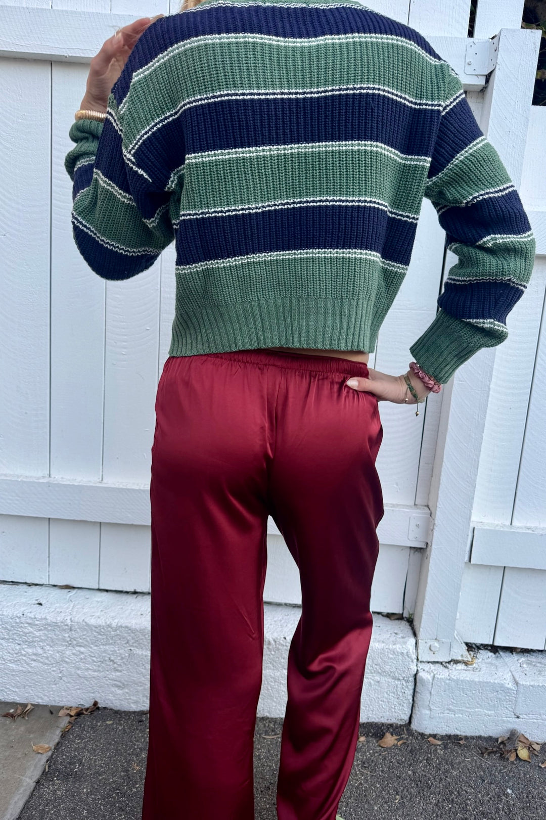 KEEN THE LABEL Ottilie Satin Track Pant-The Shop Laguna Beach