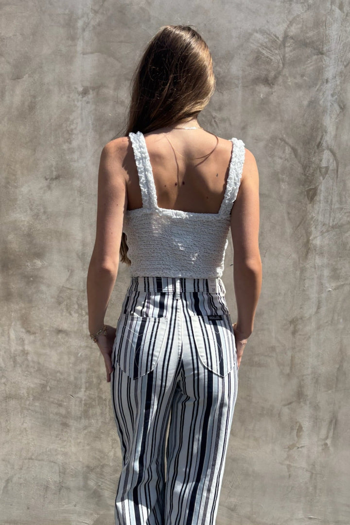 KEEN THE LABEL Anne Textured Tie Tank-The Shop Laguna Beach