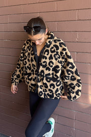 KEEN THE LABEL Carrie Leopard Jacket-The Shop Laguna Beach