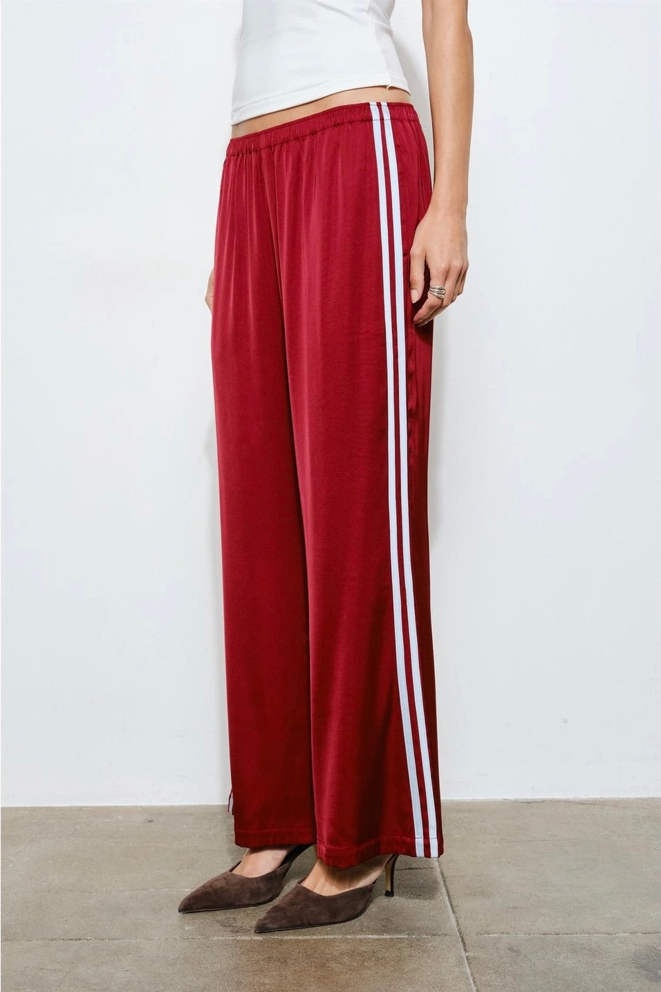 KEEN THE LABEL Ottilie Satin Track Pant-The Shop Laguna Beach
