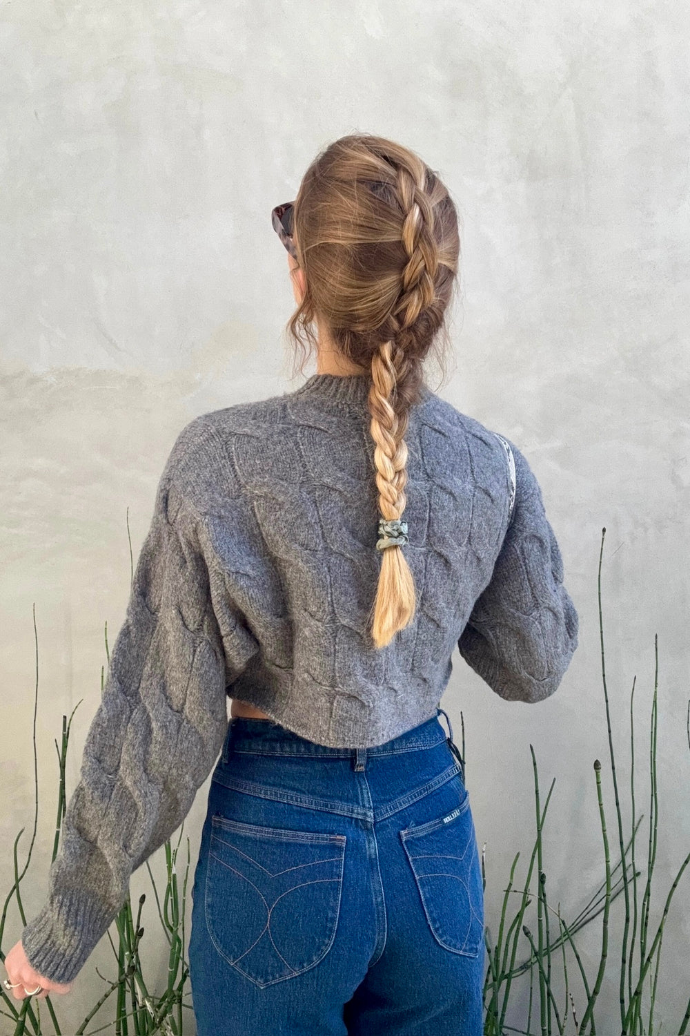 KEEN THE LABEL Remington Cableknit Crop Sweater-The Shop Laguna Beach