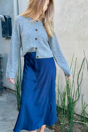 KEEN THE LABEL Penny Satin Maxi Skirt-The Shop Laguna Beach